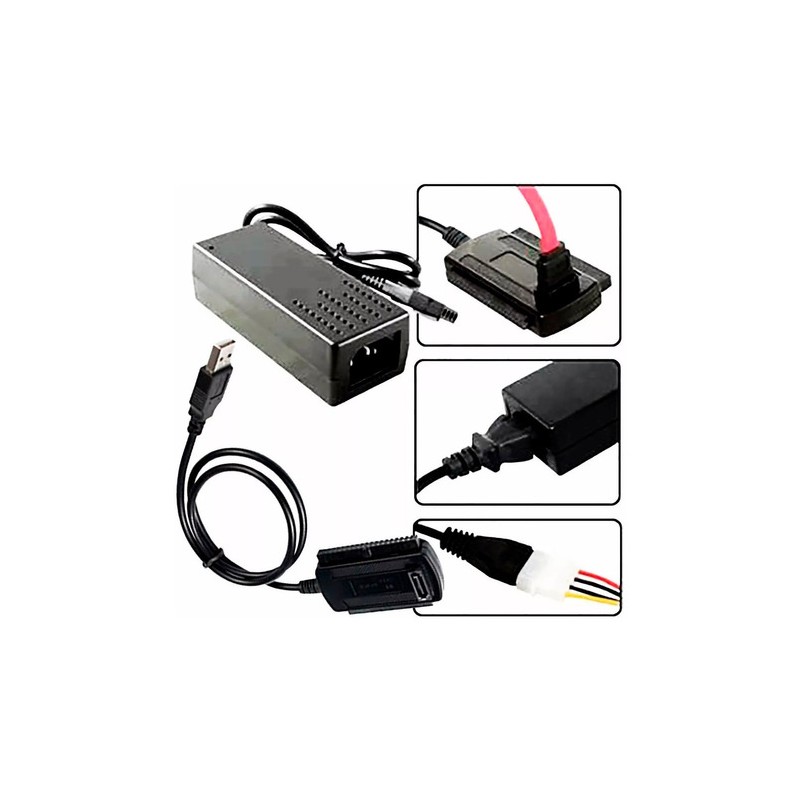 Adaptador He Usb Para Discos Duros De Y Ide Y Sata