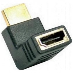 Adaptador HDMI Hembra a HDMI Macho 90 Grados (CODO HDMI) – Doble click  unilago