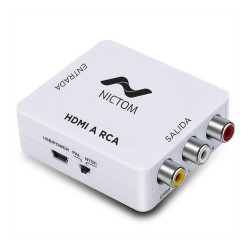 CONVERSOR HDMI A RCA AV 1080, 1 VIA – Grupo Electrostore